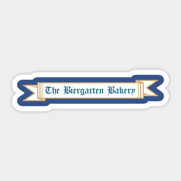 The Biergarten Bakery Sticker by Dralin